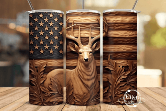 Designing Patriotic Pride: The Ultimate Guide to the 3D Deer American Flag Tumbler PNG