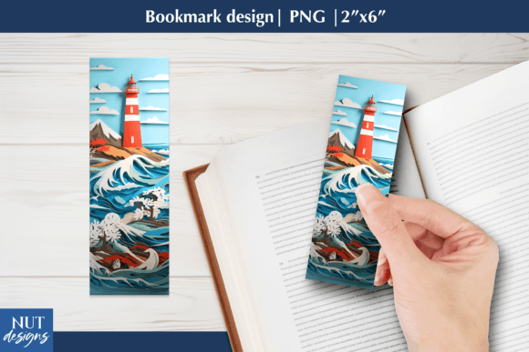 Lighthouse Bookmark Craft, 3d Bookmark: Elevating Your Reading Ritual