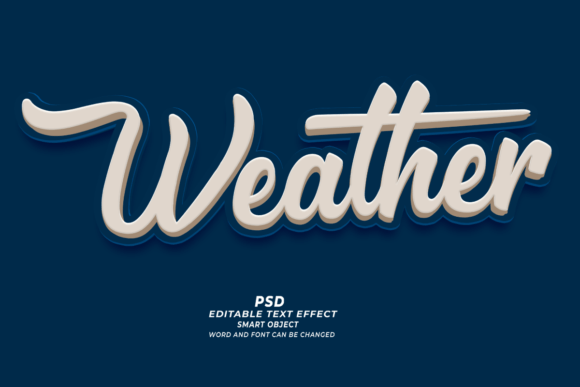 Mastering Visual Impact with the Weater PSD 3D Editable Text Effect