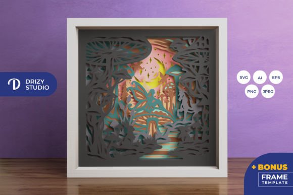 Mystical Forest 3D Shadow Box
