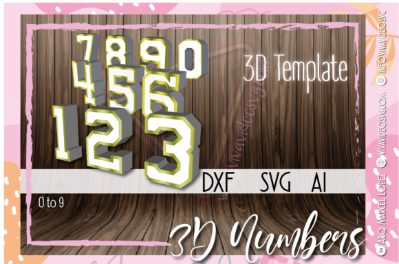 New 3D Numbers 0 to 9