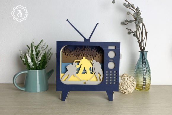 Television Popup 3D Ice Hockey: A Digital Craft Project