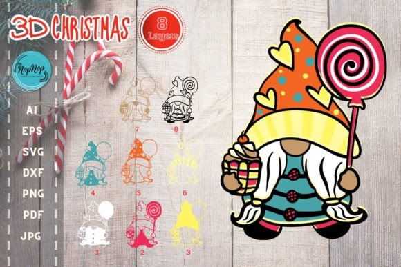 The Magic of Layered Paper Crafts: Mastering the 3D Christmas Gnome Set