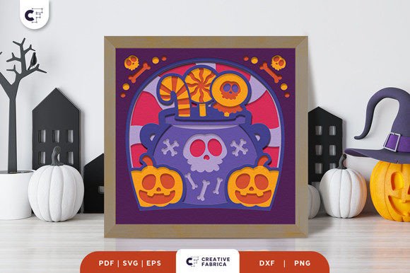 Unveiling the Artistry of Halloween Candies 3D Layered Paper Cut